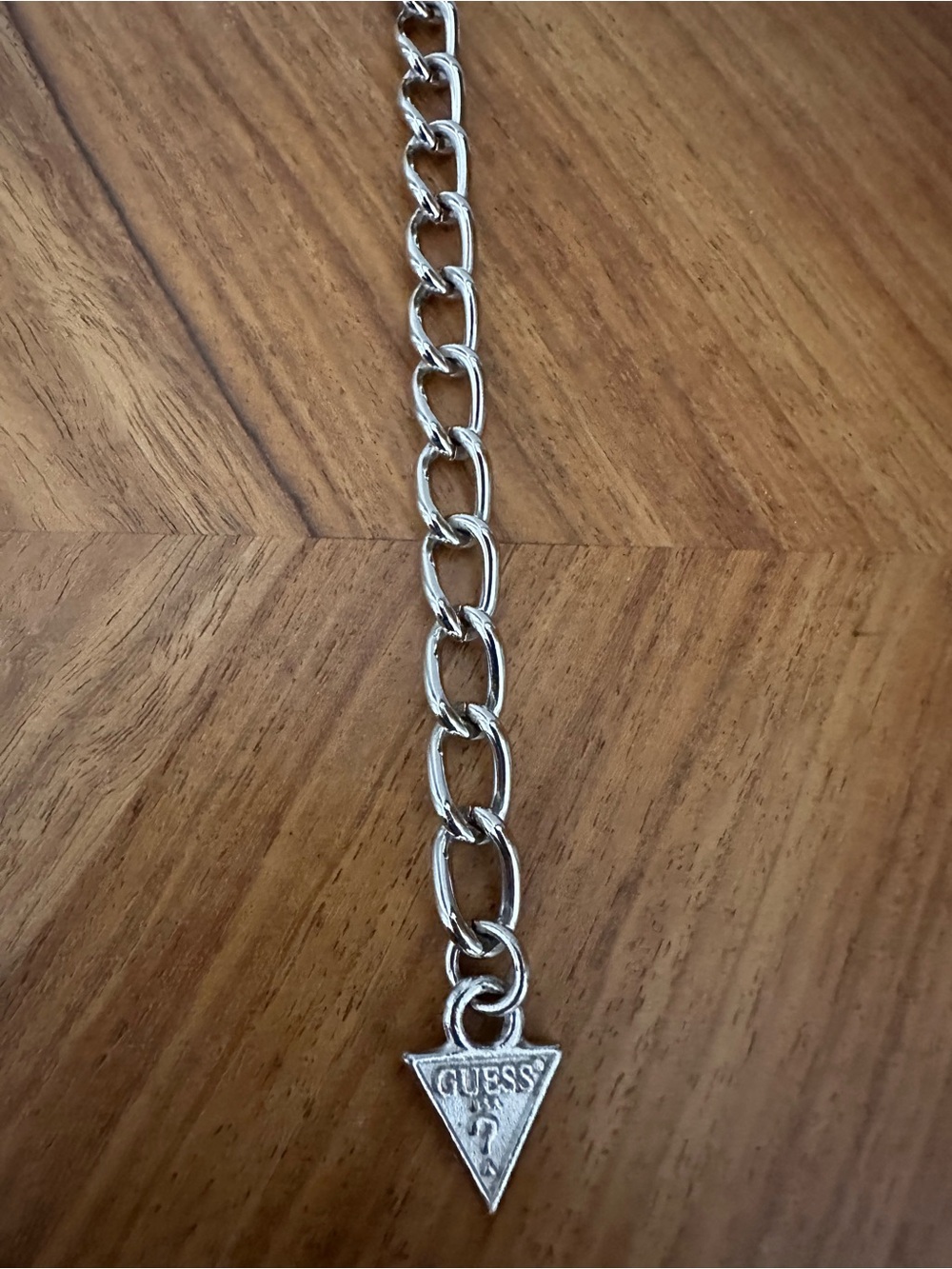 Vintage Y2K Guess Horse Bit Chain Belt Silver Shiny Tone OSFM Western Glam EUC - Picture 2 of 6